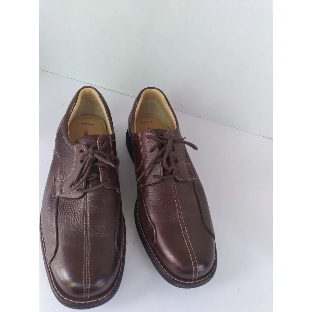 Leather Dress Shoes Brown Lace‎ Up Comfort Casual Walking Oxfords